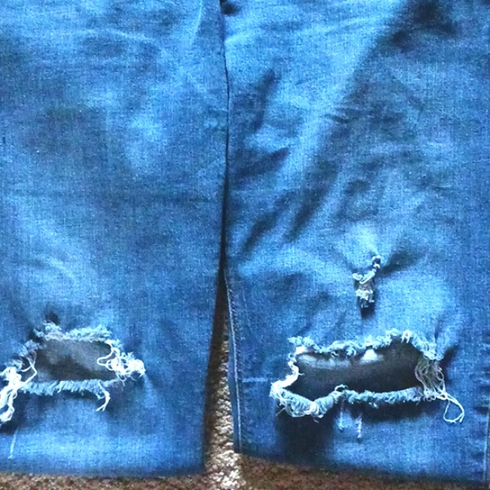 OLD Navy Rockstar Distressed Mid-Rise Super Skinny Blue Jeans Plus Size 20 - Picture 7 of 11